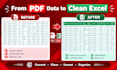 convert pdf into excel data
