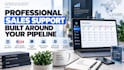 handle sales calls, lead follow ups and client communication