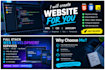 create a modern responsive website