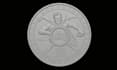 design 3d coin model,stl file for 3d printing and cnc