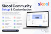 set up customize skool community with courses, classroom, onboarding for coaches