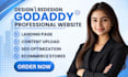 godaddy website design and redesign godaddy seo website development godaddy airo