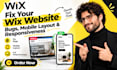 fix your wix website bugs, mobile layout, and responsiveness