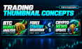 design crypto trading youtube thumbnails