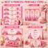 create custom birthday party printables and editable canva templates