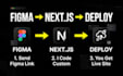 convert figma to custom nextjs website pixel perfect