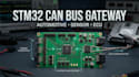 design automotive can bus gateway pcb with stm32 sensor interface