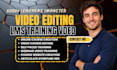 do online video course editing for elearning tutorial lessons and training video