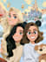 make a disney cartoon illustration