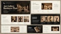 design a luxury art gallery presentation or catalog with canva