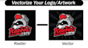 do manual vector tracing, logo vector redraw and recreate vector file