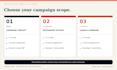 create an integrated campaign concept and system