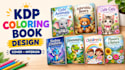design KDP colouring book covers and interiors