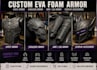 design custom eva foam cosplay armor, patterns and templates