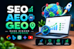 on page, GEO, aeo, SEO, backlinks,