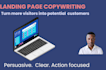 be your landing page copywriter