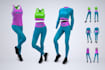 create activewear tech pack, sportswear tech pack and technical flat sketch
