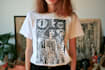 create linocut t shirt design for brands