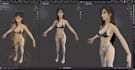 perfect character weight paint 3d model rigging skinning, facial rig blendshape