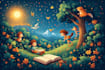 do children book illustration, kids book