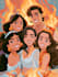 create a disney cartoon illustration