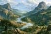 fantasy landscape, background illustration