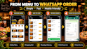 build a restaurant website with online menu and whatsapp ordering