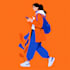 design simple flat character artwork