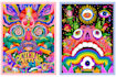 do amazing psychedelic and trippy illustration
