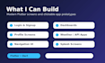 develop a modern flutter mobile app UI