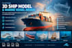 do realistic historical 3d ship model marine vessel model cargo ship boat model