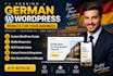 design a professional german wordpress website for your business