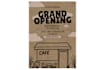 design a professional restaurant grand opening poster