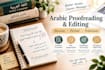 arabic proofreading and editing service