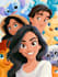 create a disney cartoon illustration