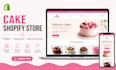 cake shopify store cookies website pastry store