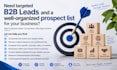 generate targeted b2b leads and prospect lists
