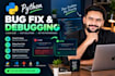 fix python bugs, errors and issues in your code
