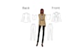 create hand drawn professional garment technical flats front and back