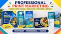 design professional door hanger, rack card, flyer, postcard and leaflet