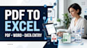 do data entry, excel, PDF to excel, copy paste and web research