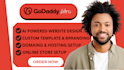 set up a godaddy airo design online store using godaddy airo ai website builder