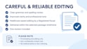 proofread and edit nursing and healthcare content