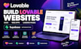 build lovable website, developer, saas mvp, supabase integration, landing page