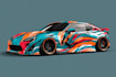 design car wrap, vehicle wrap design