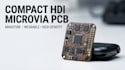 design hdi pcb with microvia routing for miniature wearable electronics
