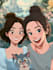make a disney children cartoon illustration