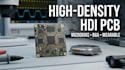 design high density hdi pcb with microvias for smart wearable devices