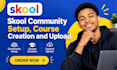 setup skool online course community skool online course skool course creation