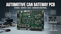 design automotive can bus gateway pcb with esp32 stm32 ecu sensor control